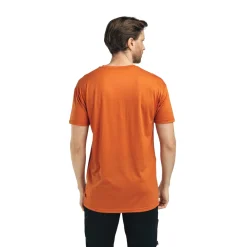 Aclima LightWoll 140 Classic Tee Antler, herre (Apricot Orange)