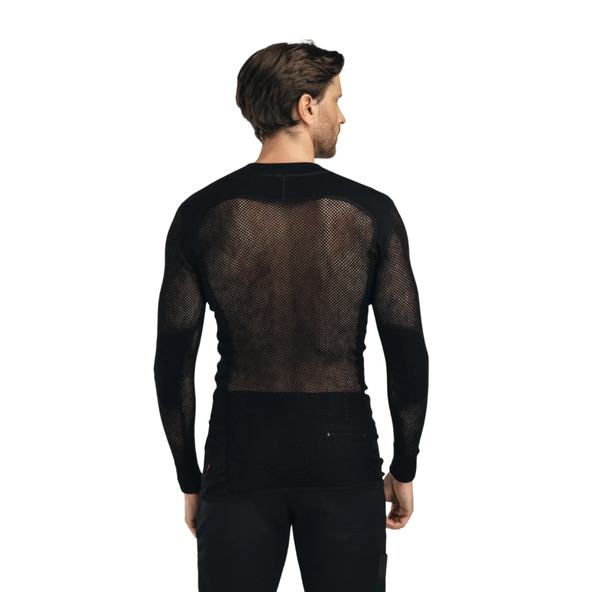 Aclima WoolNet Crewneck netundertrøje, herre (Jet Black)