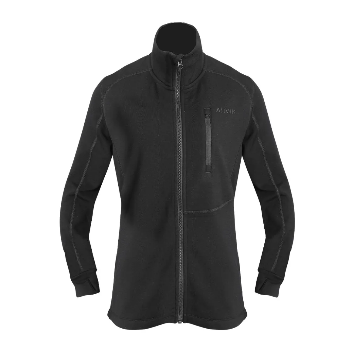 Asivik Adventure Mid Wool Fleece, dame (Black)