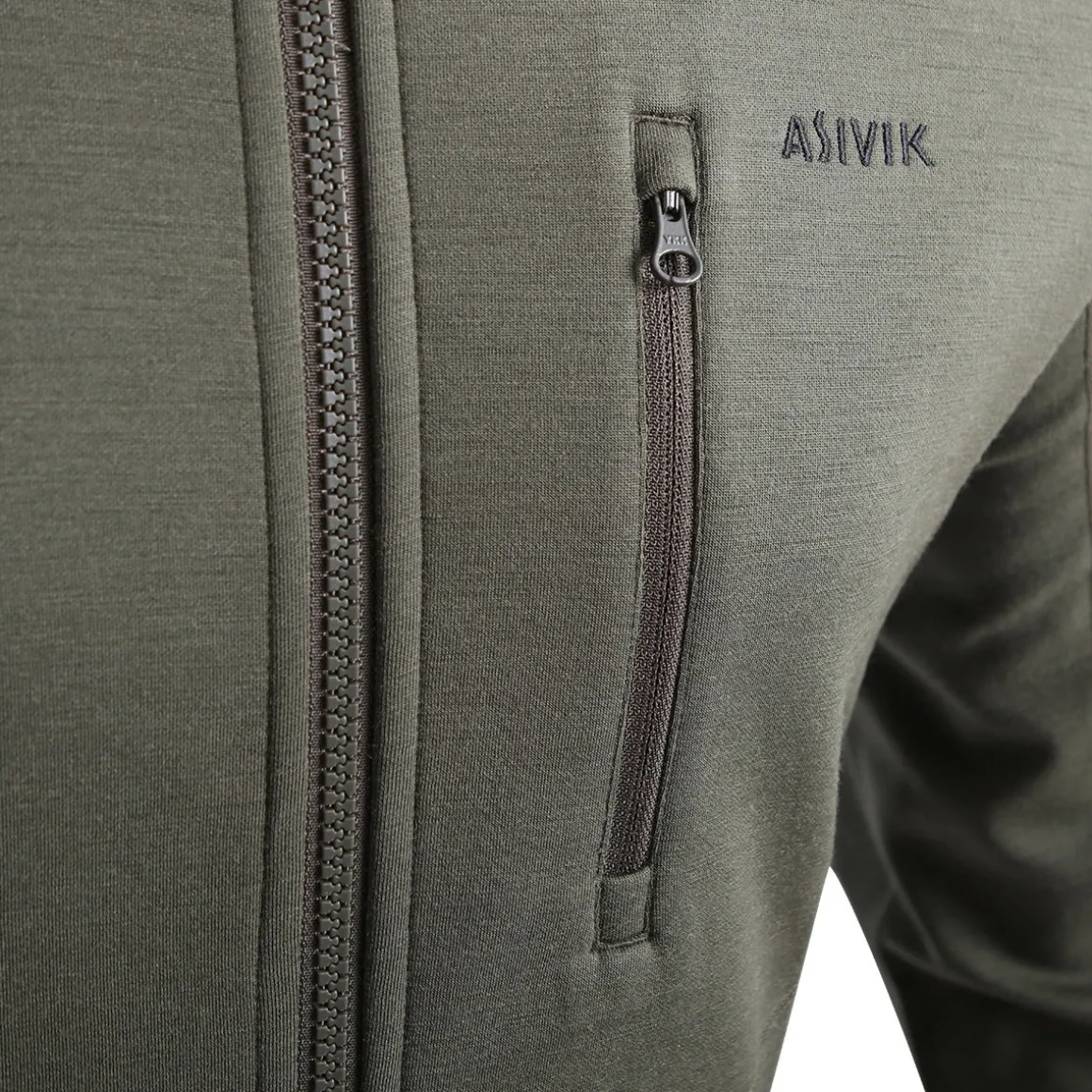 Asivik Adventure Mid Wool fleece, dame (Khaki)