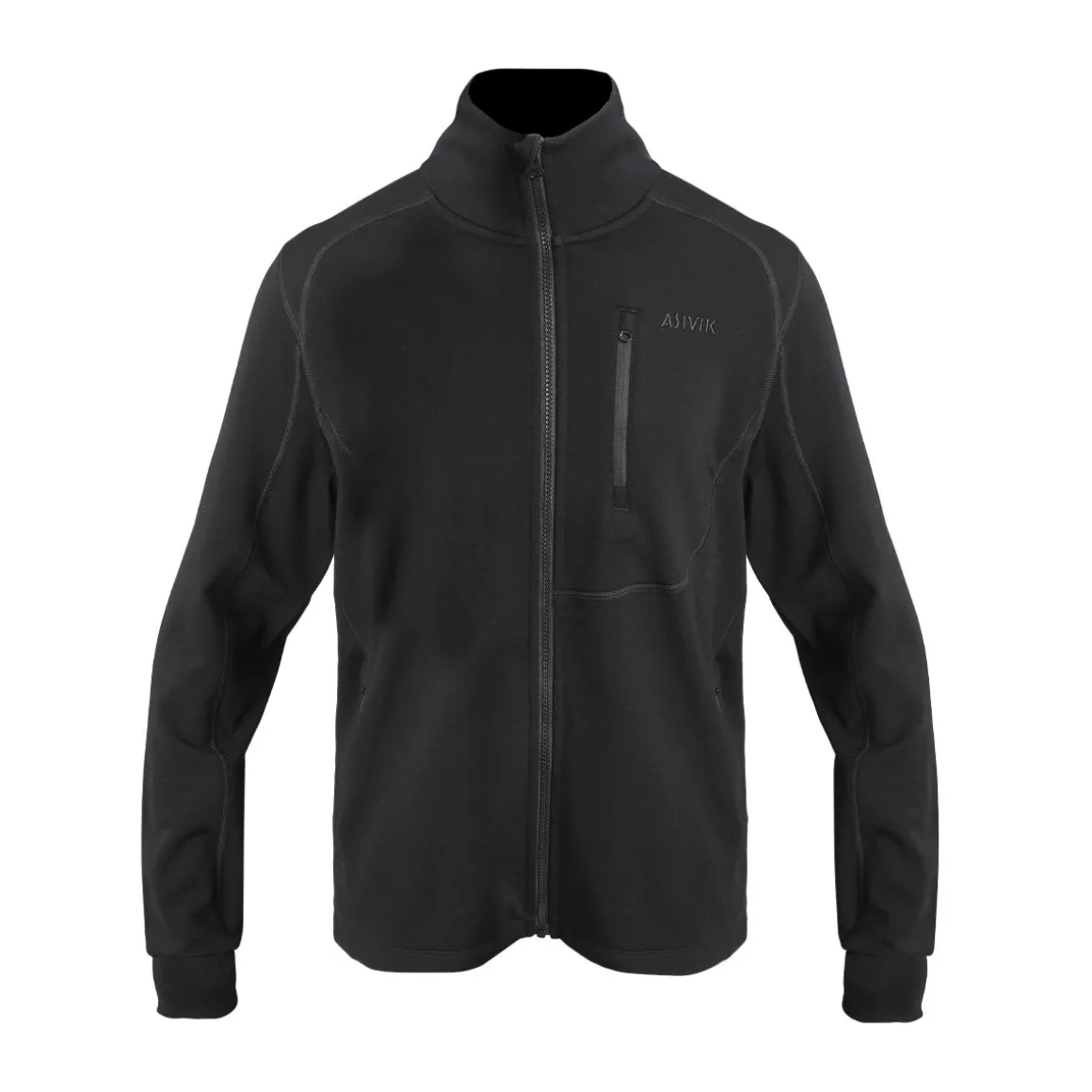 Asivik Adventure Mid Wool fleece, herre (Black)
