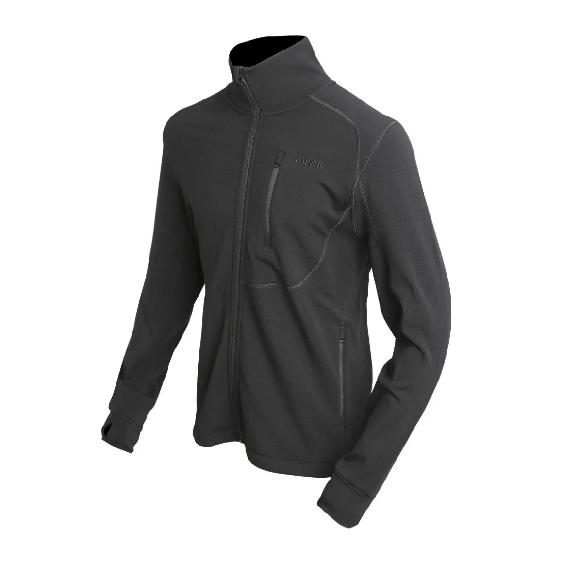 Asivik Adventure Mid Wool fleece, herre (Black)