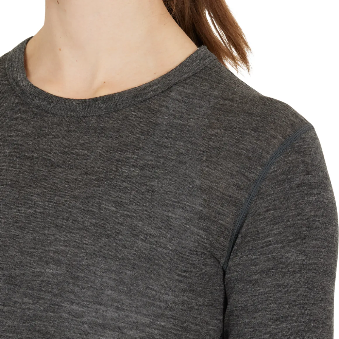 Asivik Hike Wool Blend Uldundertrøje, dame (Black)