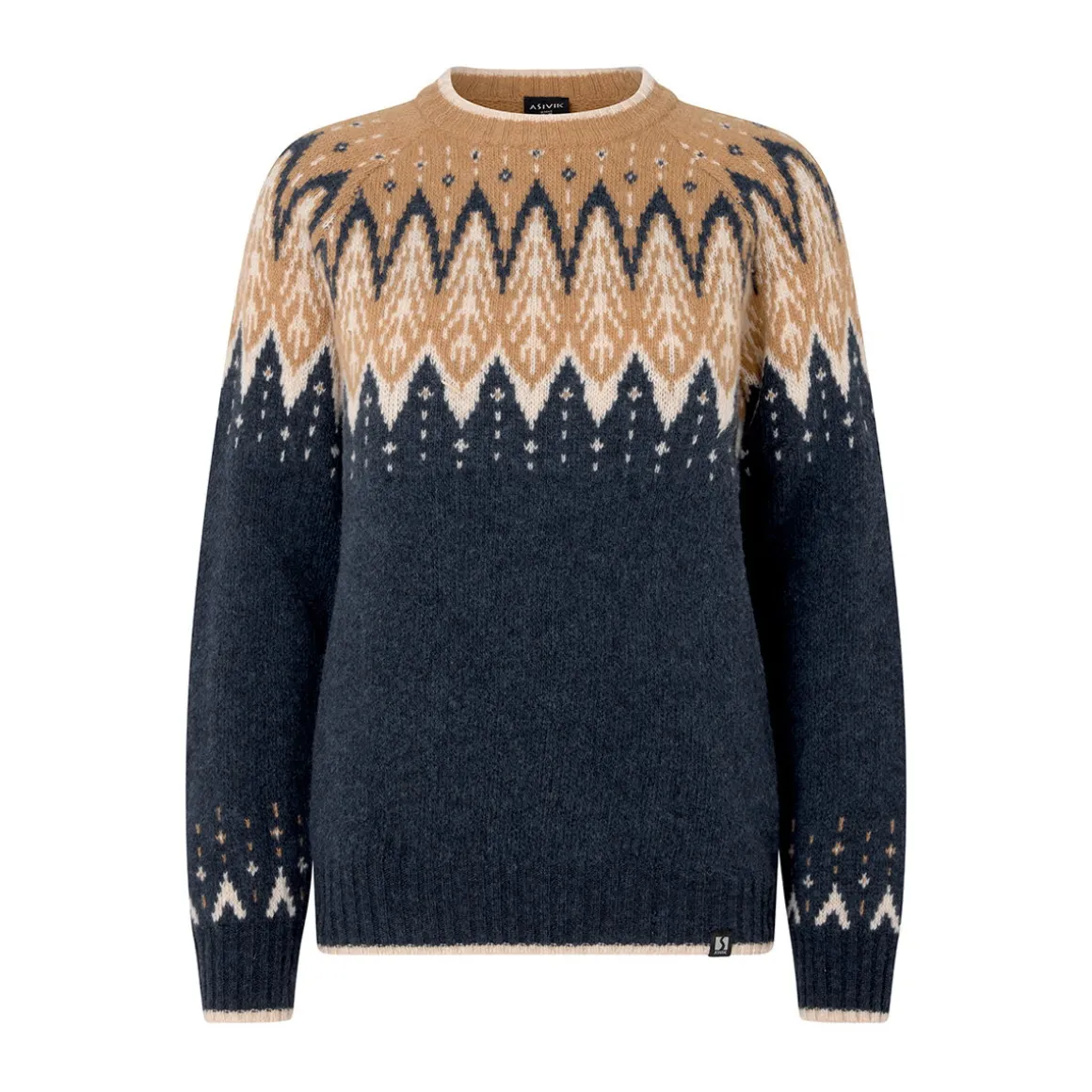 Asivik Isefjord Sweater, dame (Navy Sand)