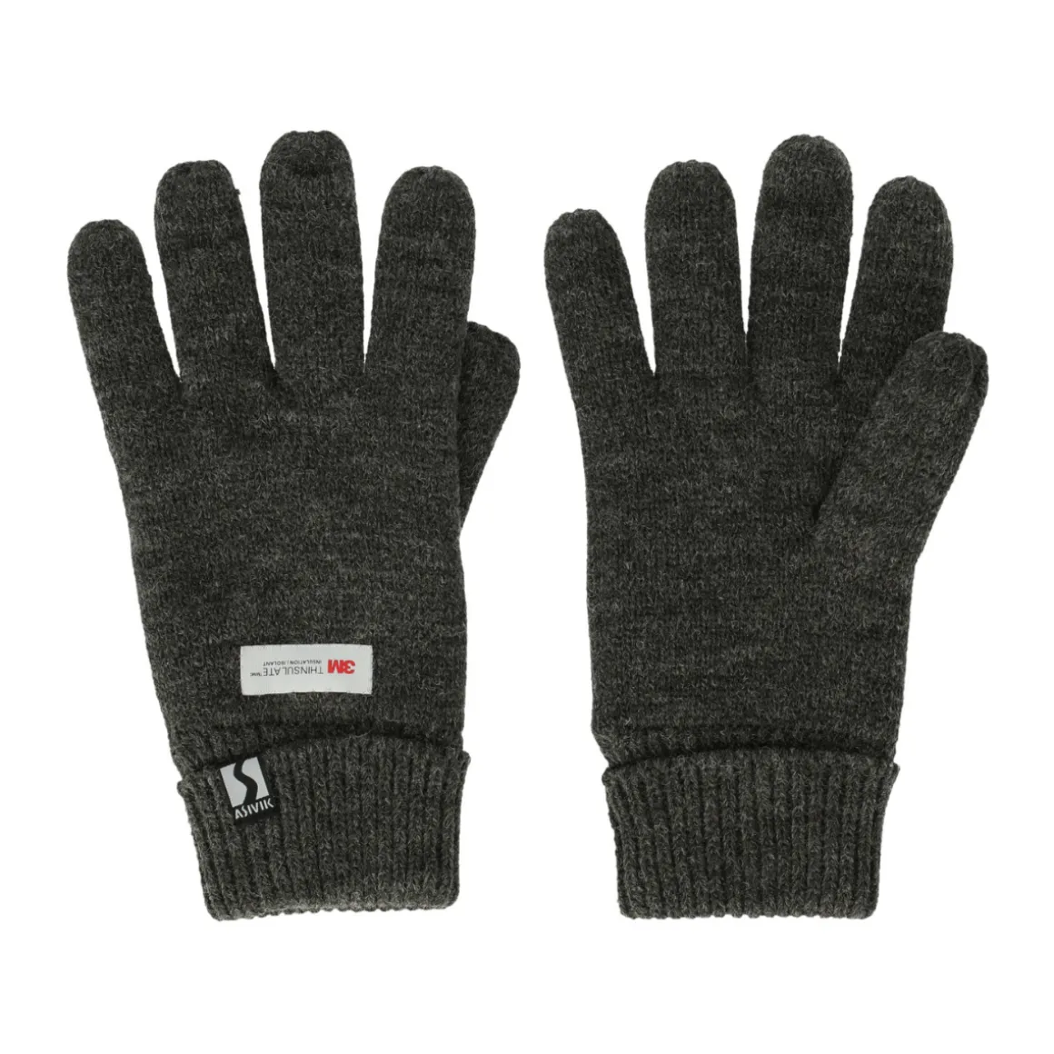 Asivik Knitted Thinsulate strikhandsker (Black)