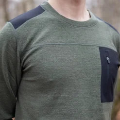 Asivik Rold Wool Crew uldtrøje, herre (Pine Green)