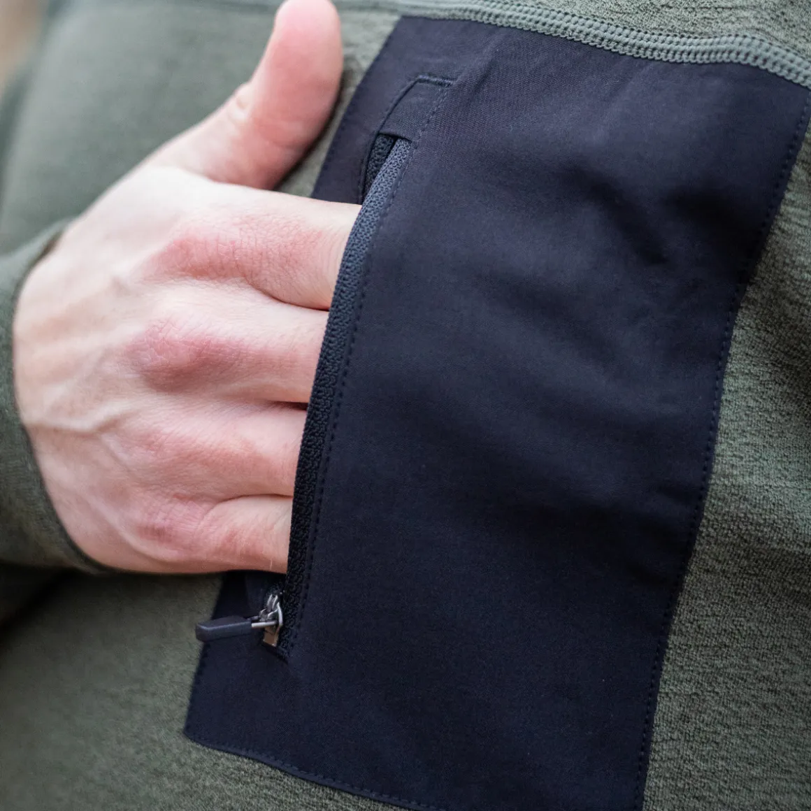 Asivik Rold Wool Crew uldtrøje, herre (Pine Green)