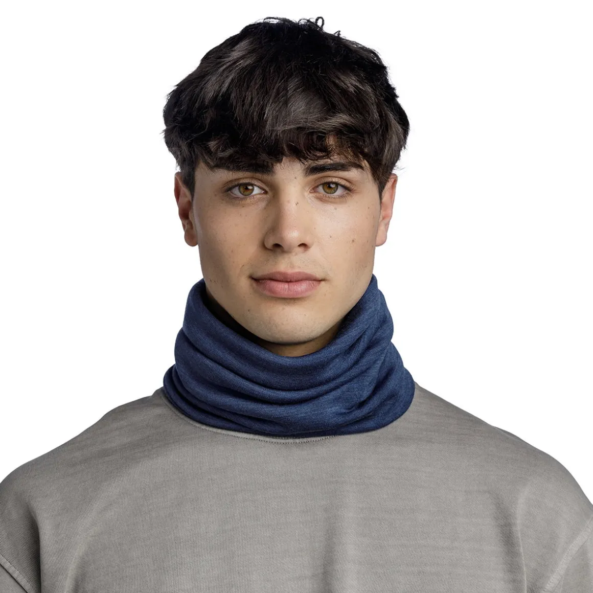 Buff Merino HW Neck Warmer (Night Blue)