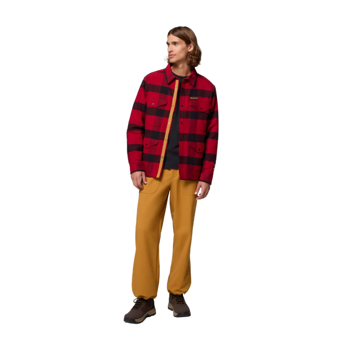 Columbia High Cascades Shirt Jacket, herre (Red Dahlia)