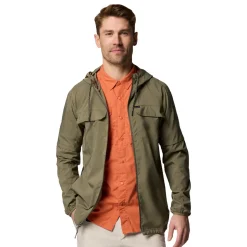 Columbia Skien Valley Hooded LS Sommer- og myggejakke, herre (Stone Green)
