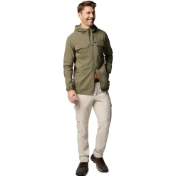 Columbia Skien Valley Hooded LS Sommer- og myggejakke, herre (Stone Green)