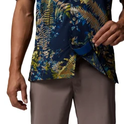 Columbia Tech Trail Utility Printed Shirt, herre (Mountain Blue)