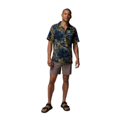 Columbia Tech Trail Utility Printed Shirt, herre (Mountain Blue)