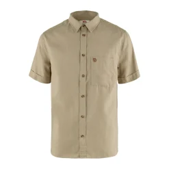 Fjällräven Övik Travel Shirt SS, herre (Sand Stone)