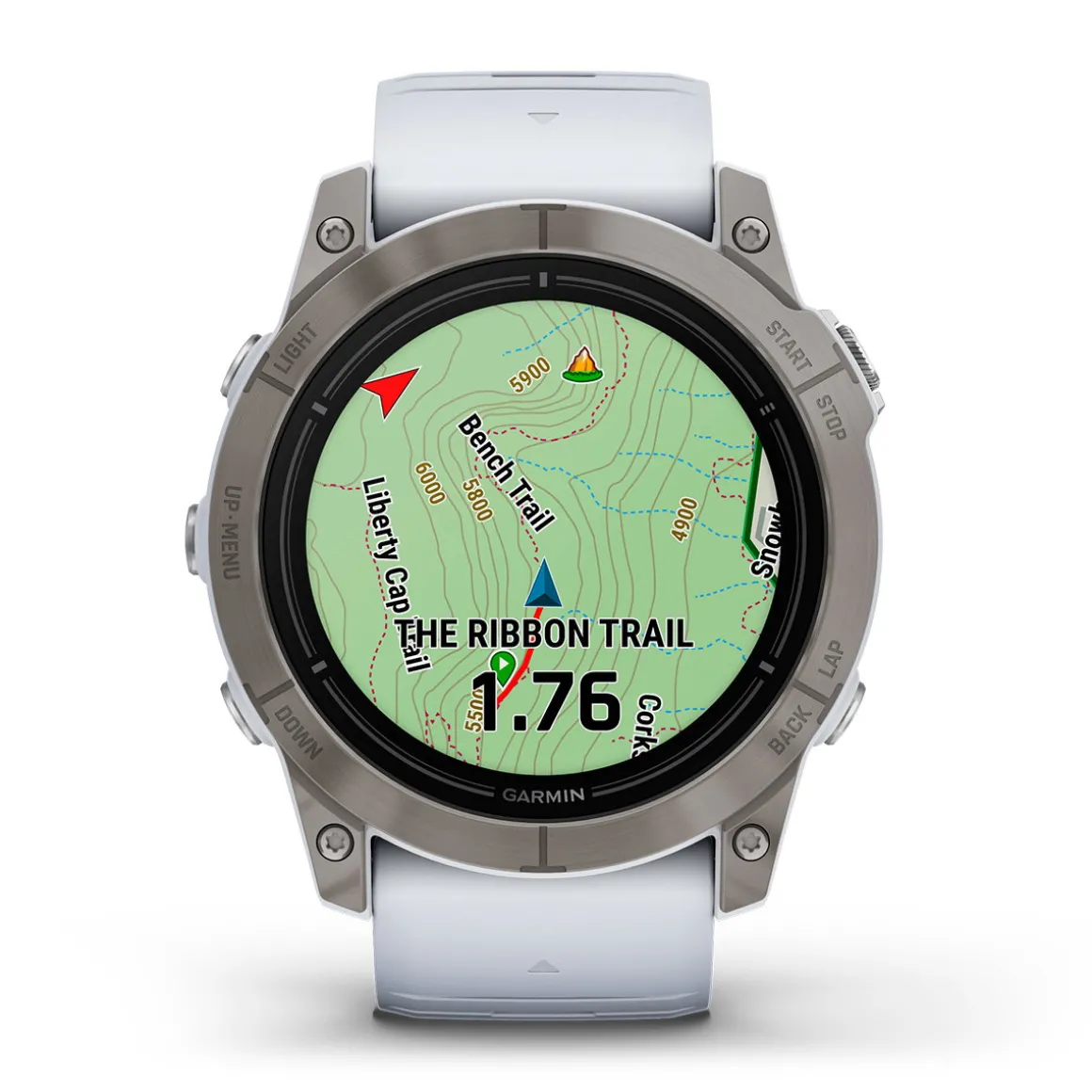 Garmin Epix 2 Pro Sapphire - Titanium, Whitestone rem, 51 mm
