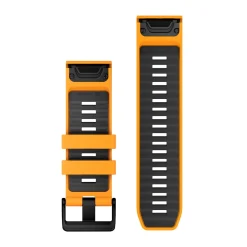 Garmin 26mm QuickFit Silicone urrem (Spark Orange / Graphite)