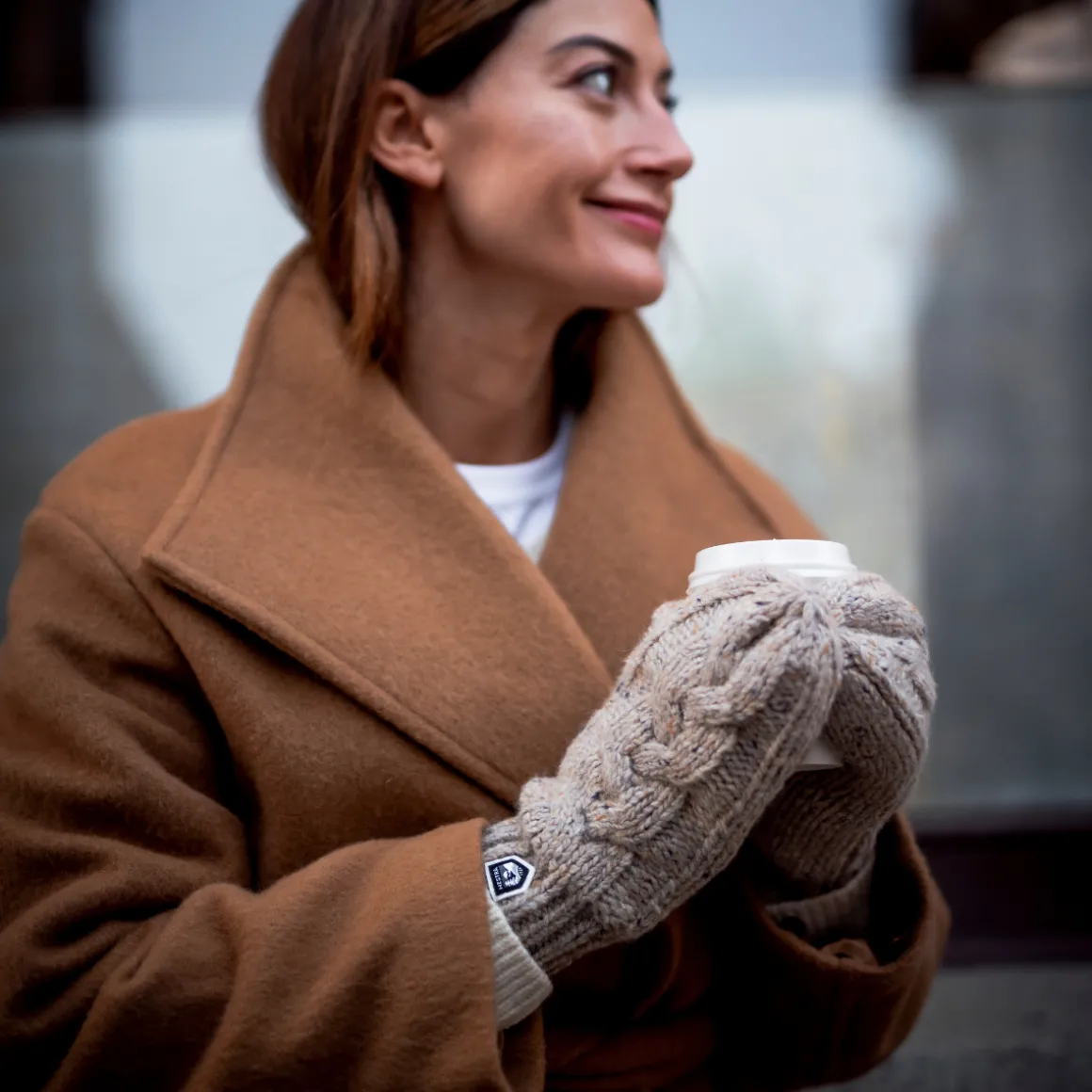 Hestra Dale Mitt uldvanter (Beige)