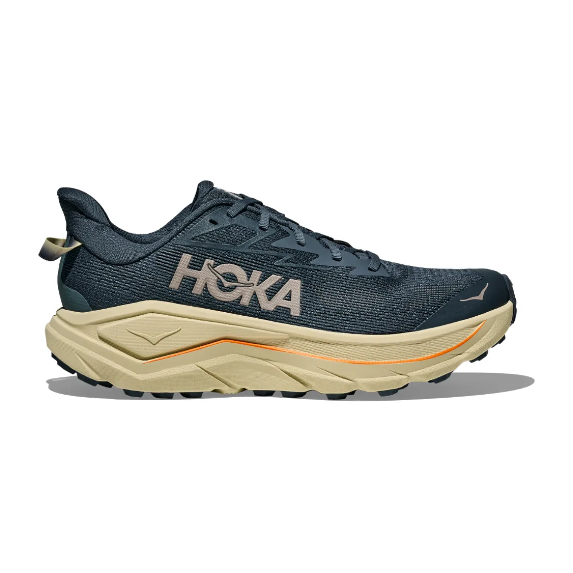 Hoka Challenger 8 trailsko, herre (Faded Navy / Pampass Grass)