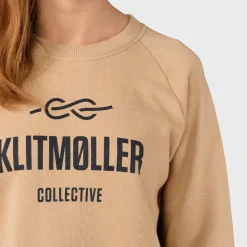 Klitmøller Collective Maja Logo Crew, dame (Sand)