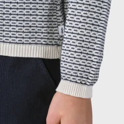 Klitmøller Collective Silje Knit bluse, dame (Cream Navy)