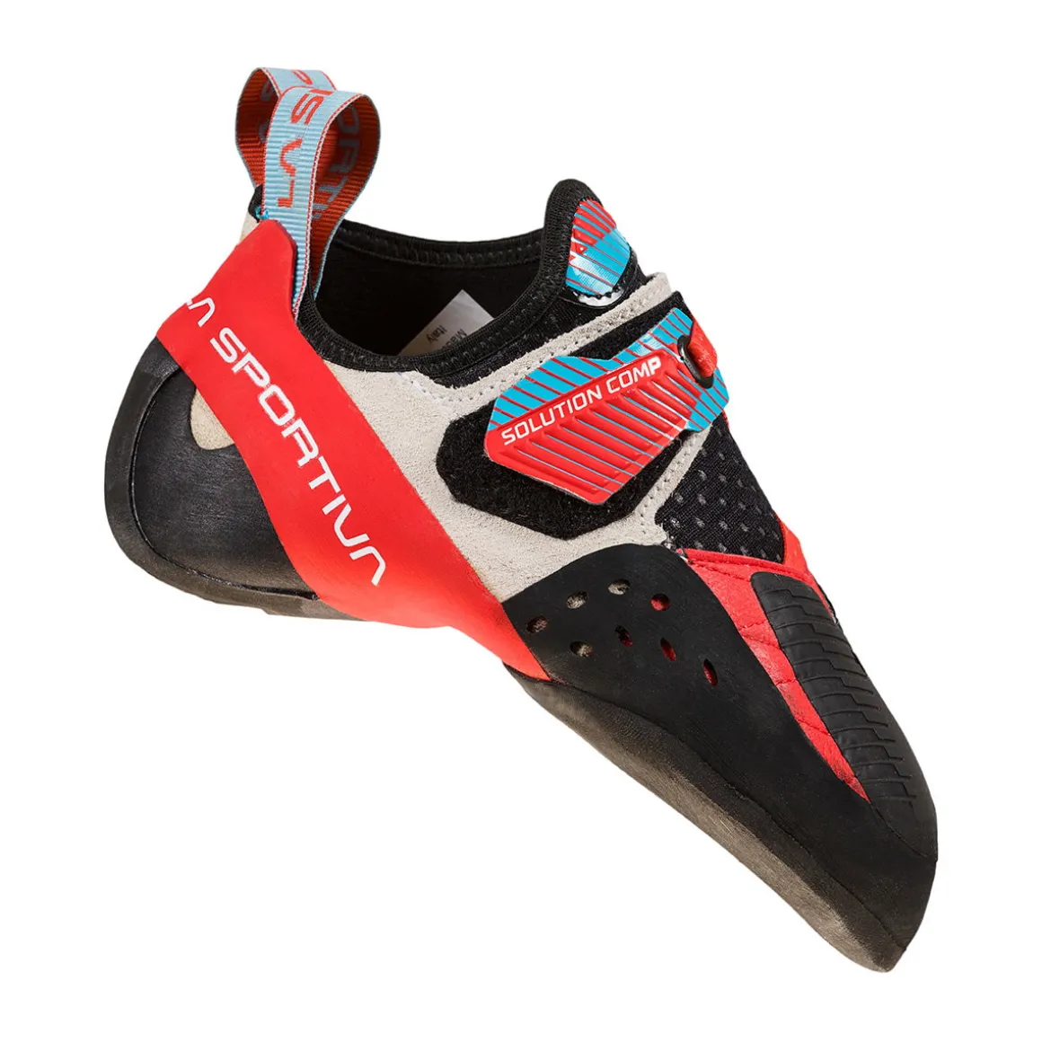 La Sportiva Solution Comp klatresko, dame (Hibiscus/Malibu Blue)