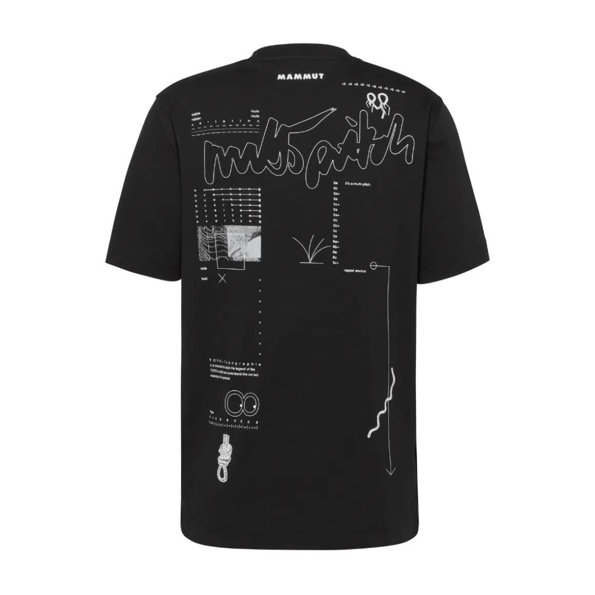 Mammut Base T-Shirt Multi-Pitch, herre (Black)