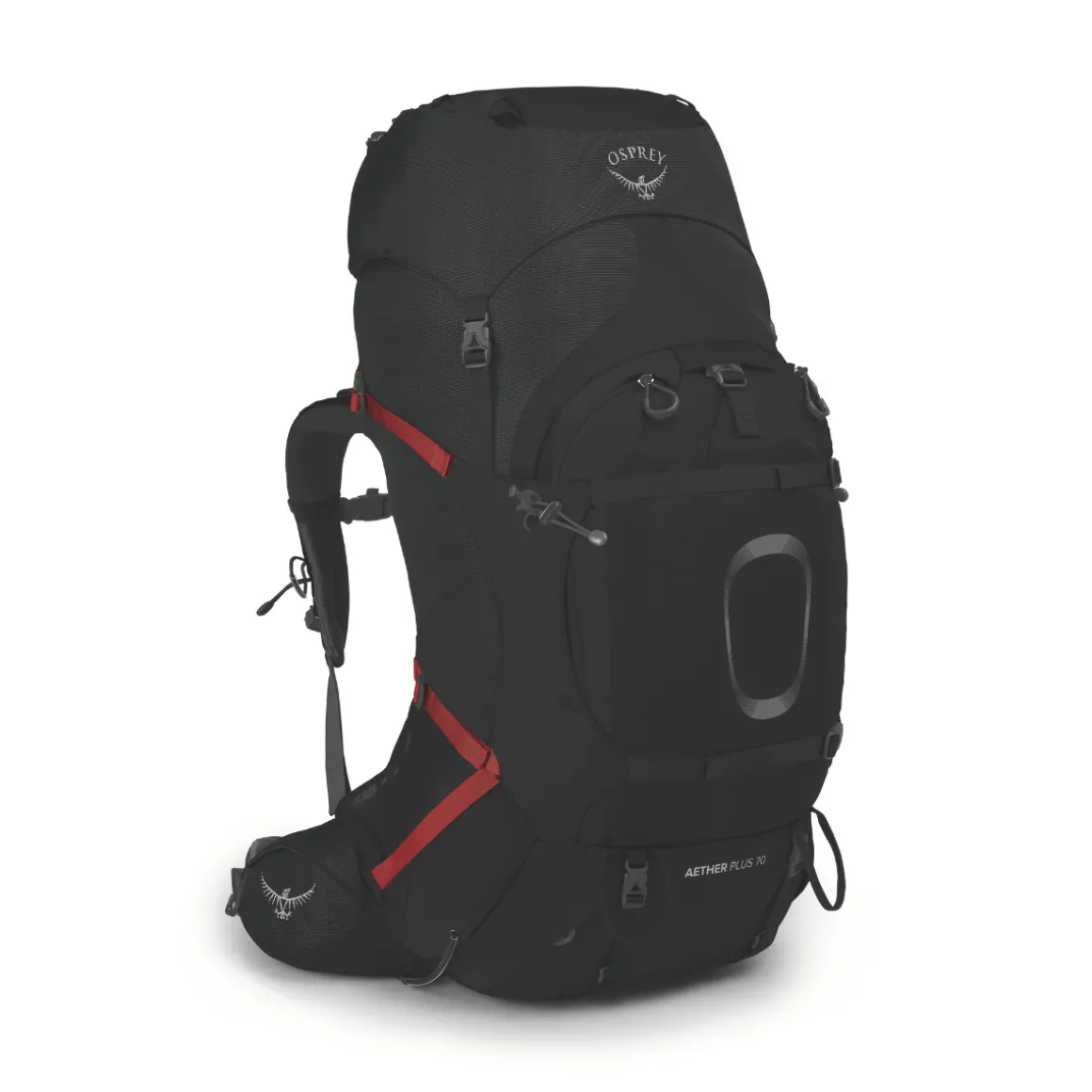 Osprey Aether Plus 70 L vandrerygsæk, herre (Black)