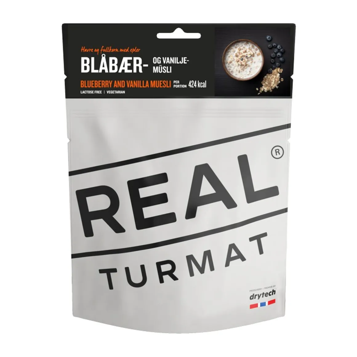 Real Turmat Blåbær og Vanilje Müsli