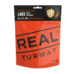 Real Turmat Laks med Pasta og Flødesovs