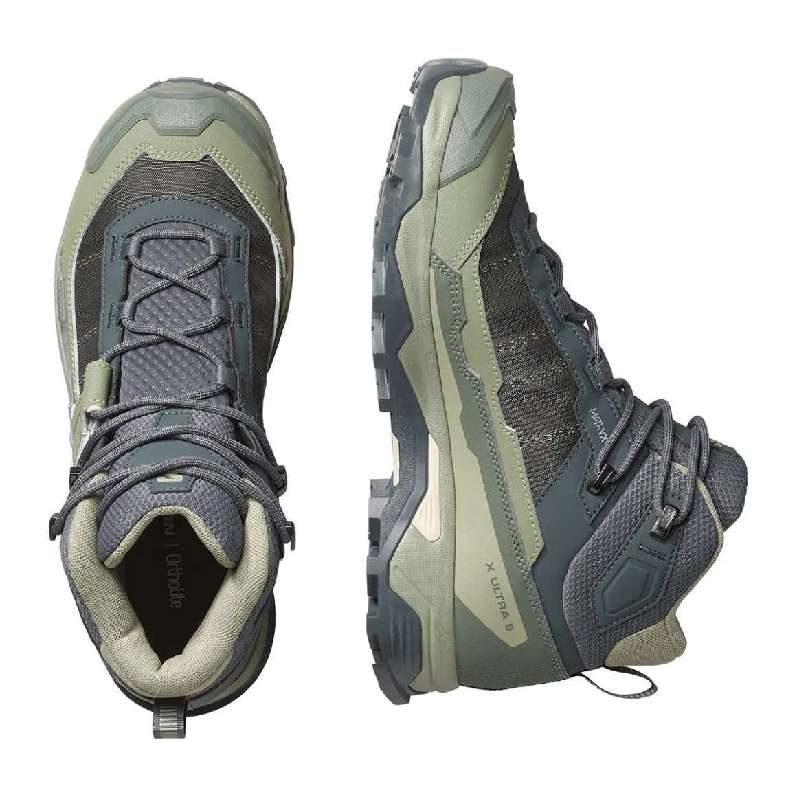 Salomon X Ultra 5 Mid Gore-Tex vandrestøvle, dame (Turbulence Sage)