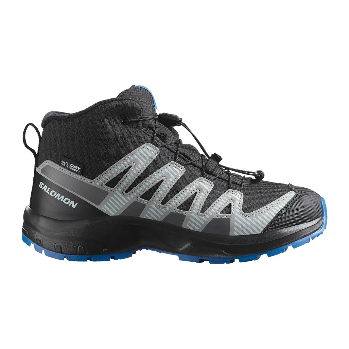 Salomon Youth XA Pro V8 Mid CSWP vandrestøvle, junior (Black/Blue)