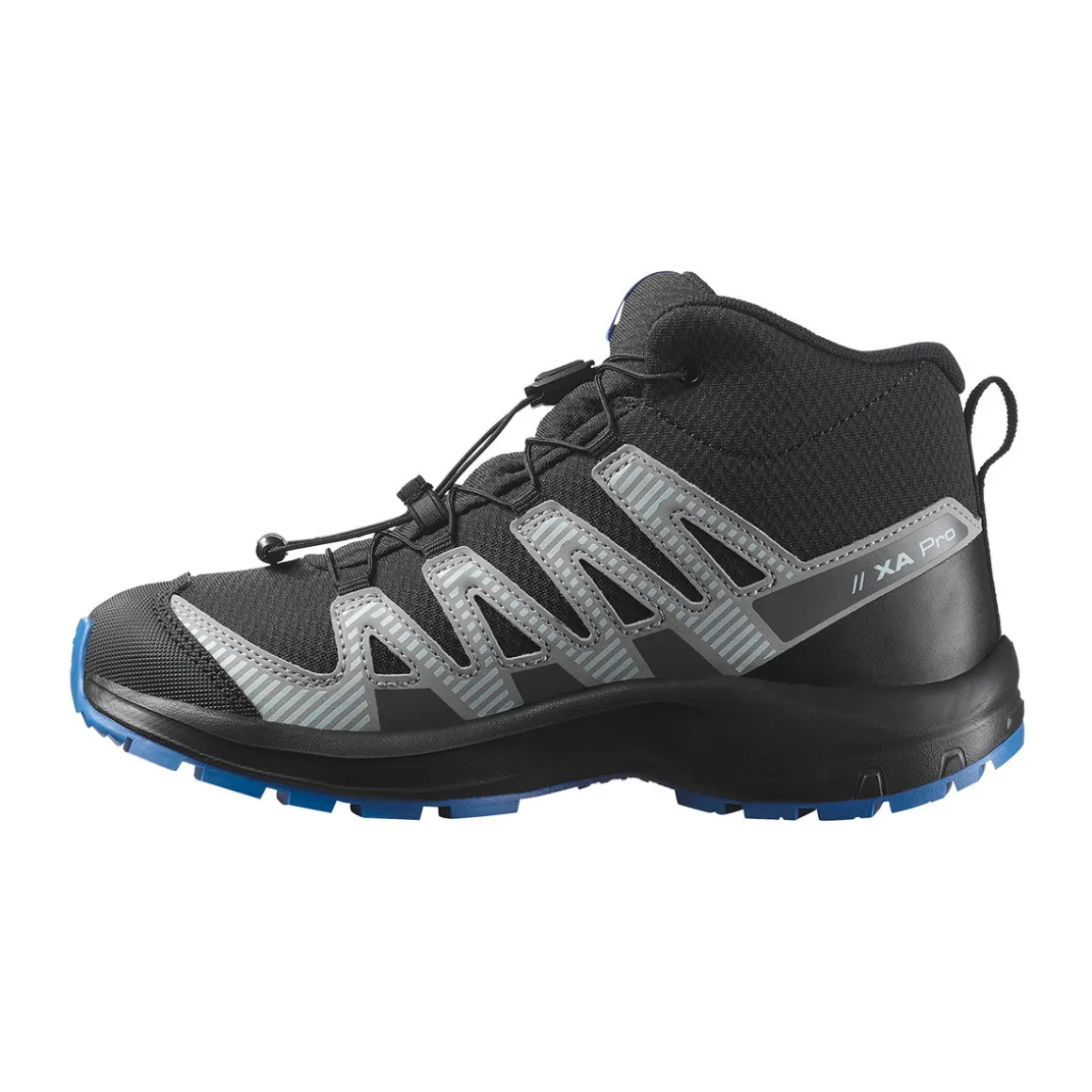 Salomon Youth XA Pro V8 Mid CSWP vandrestøvle, junior (Black/Blue)