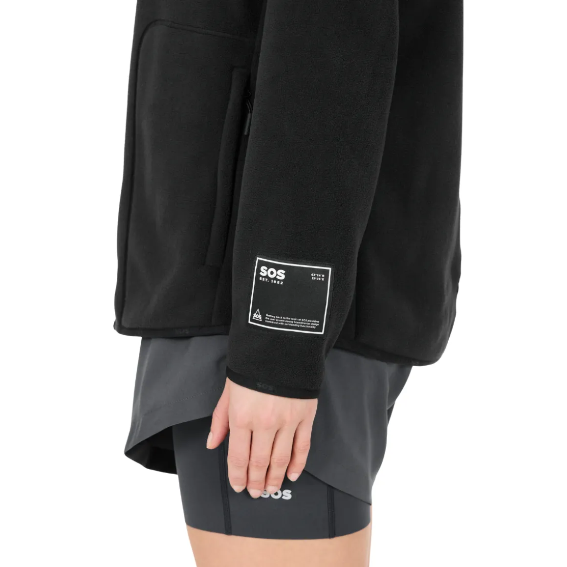 SOS Munson Full Zip Fleece, dame (Black)