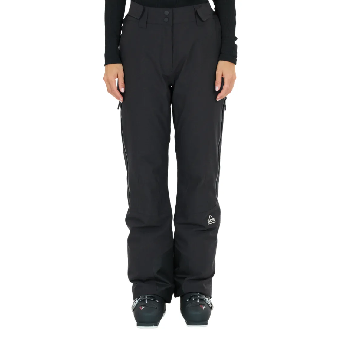 SOS Samkos 2-Layer Insulated Skibukser, dame (Black)
