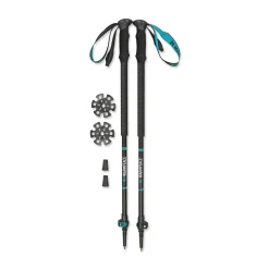Warmpeace Trekking Pole Touring vandrestave (Black Turquoise Green)