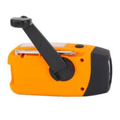 XCEED Solar Emergency Multi Radio 5000 mAh - nødradio med håndsving (Orange)